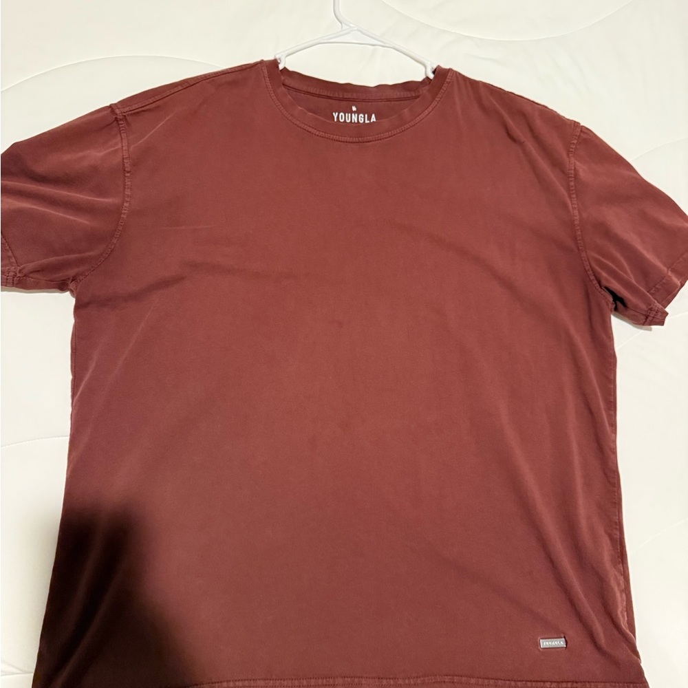 YoungLA Men's Red Short Sleeve Tee